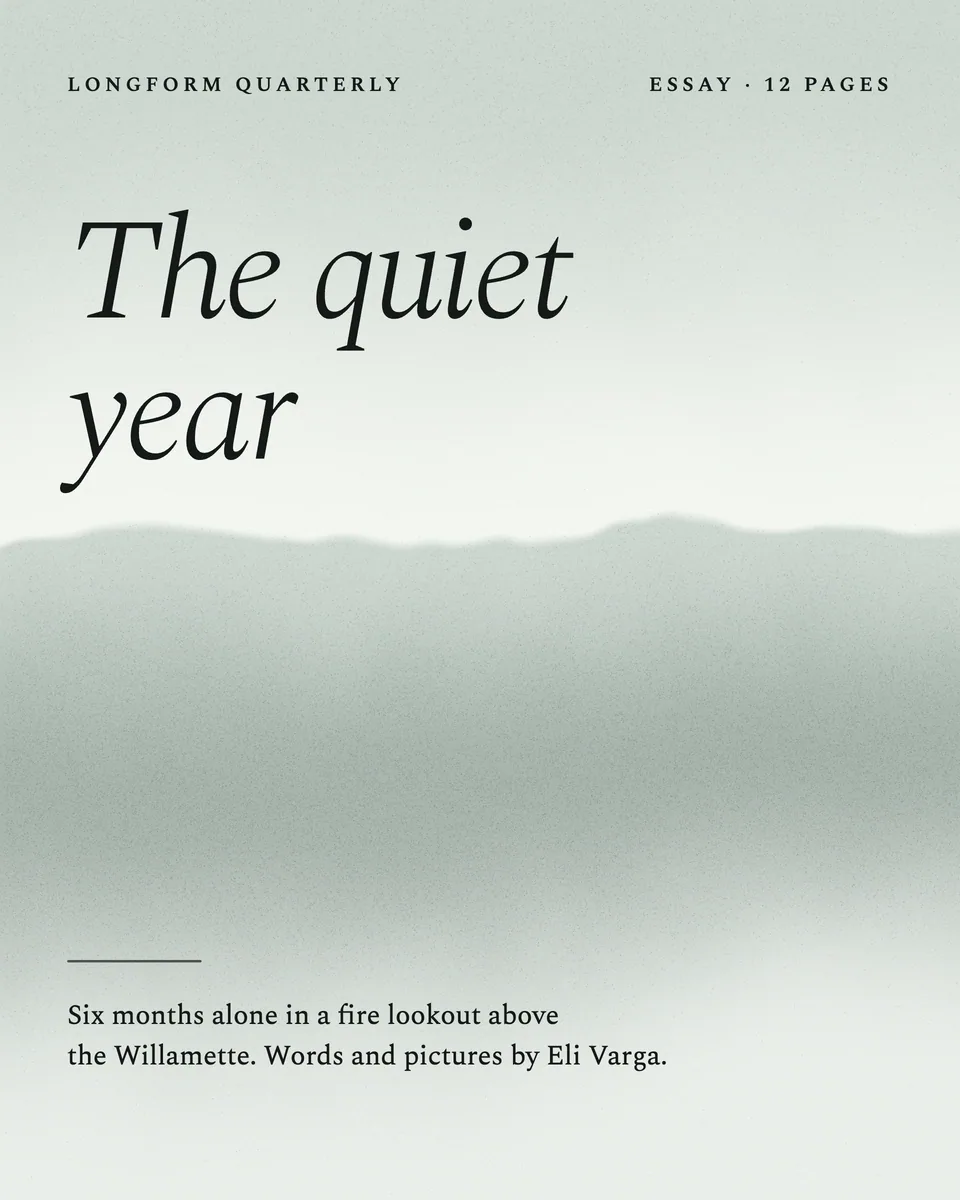 Longform Quarterly, Photo essay opener